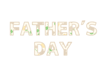 父の日「Fater's day」の飾り文字