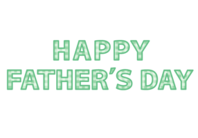父の日「Happy father's day」の飾り文字