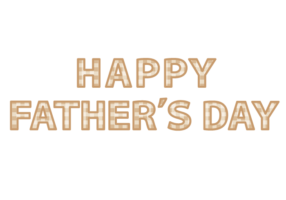 父の日「Happy father's day」の飾り文字