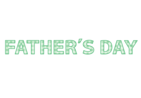 父の日「Father's day」の飾り文字