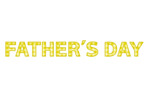 父の日「Father's day」の飾り文字