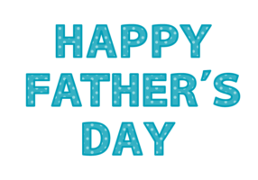 父の日「Happy father's day」の飾り文字