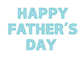父の日「Happy father's day」の飾り文字