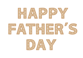 父の日「Happy father's day」の飾り文字