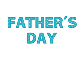 父の日「Father's day」の飾り文字