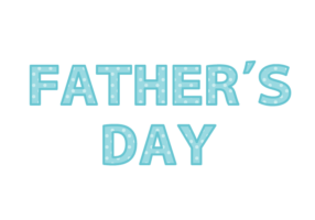 父の日「Father's day」の飾り文字
