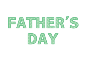父の日「Father's day」の飾り文字