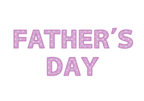 父の日「Father's day」の飾り文字