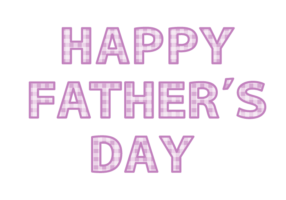 父の日「Happy father's day」の飾り文字