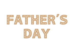 父の日「Father's day」の飾り文字