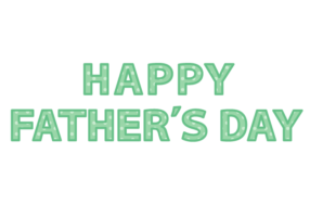 父の日「Happy father's day」の飾り文字