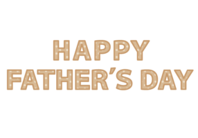 父の日「Happy father's day」の飾り文字