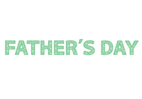 父の日「Father's day」の飾り文字
