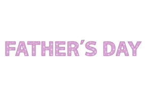 父の日「Father's day」の飾り文字