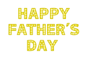 父の日「Happy father's day」の飾り文字