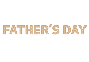 父の日「Father's day」の飾り文字