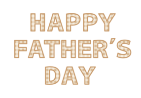 父の日「Happy father's day」の飾り文字