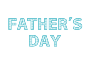 父の日「Father's day」の飾り文字
