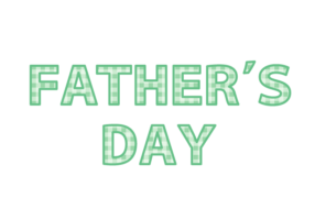 父の日「Father's day」の飾り文字