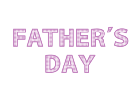 父の日「Father's day」の飾り文字