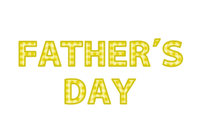 父の日「Father's day」の飾り文字