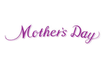 母の日「Mother's day」のカリグラフィー文字