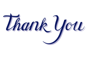 感謝「Thank you」のカリグラフィー文字