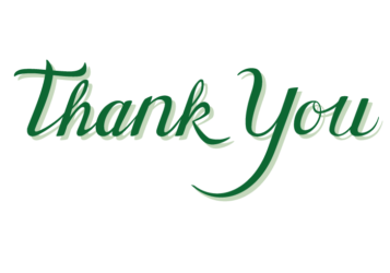 感謝「Thank you」のカリグラフィー文字