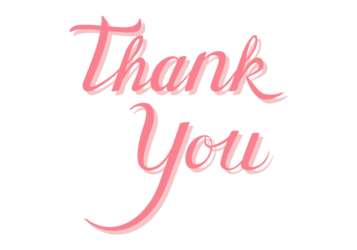 感謝「Thank you」のカリグラフィー文字