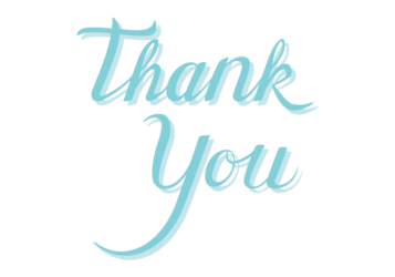 感謝「Thank you」のカリグラフィー文字