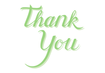 感謝「Thank you」のカリグラフィー文字