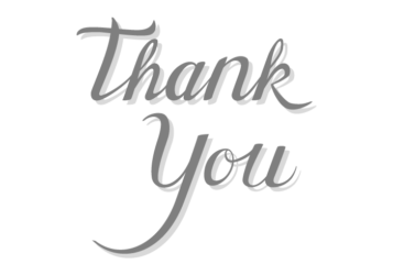 感謝「Thank you」のカリグラフィー文字