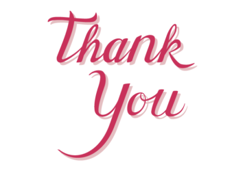 感謝「Thank you」のカリグラフィー文字