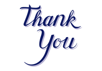 感謝「Thank you」のカリグラフィー文字