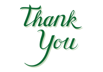 感謝「Thank you」のカリグラフィー文字