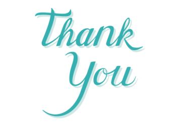 感謝「Thank you」のカリグラフィー文字