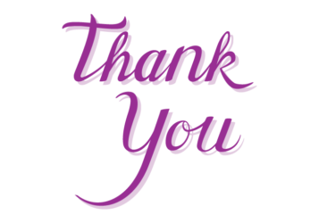 感謝「Thank you」のカリグラフィー文字