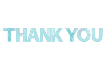 「Thank you」の飾り文字