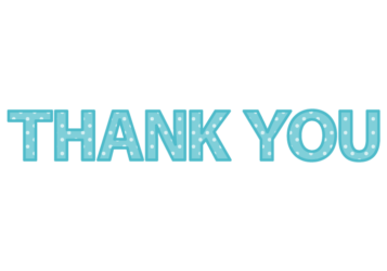 「Thank you」の飾り文字
