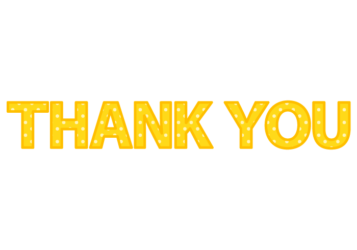 「Thank you」の飾り文字