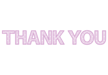 「Thank you」の飾り文字