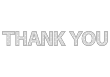 「Thank you」の飾り文字