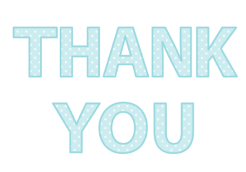 「Thank you」の飾り文字