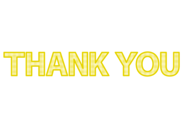「Thank you」の飾り文字