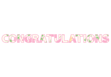 「Congratulations」の飾り文字