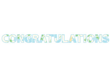 「Congratulations」の飾り文字