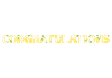 「Congratulations」の飾り文字