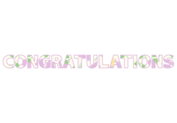 「Congratulations」の飾り文字