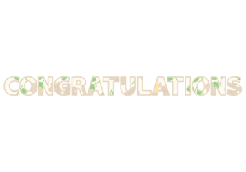 「Congratulations」の飾り文字