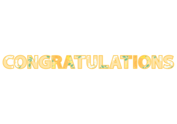 「Congratulations」の飾り文字